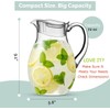 MosJos Acrylic Pitcher (72 oz), Clear Plastic, Water Pitcher with