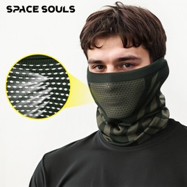 Winter Running Mask & Warm Scarf - Thick, Windproof, Breathable for Outdoor Activities Size/Hulan 3ea
