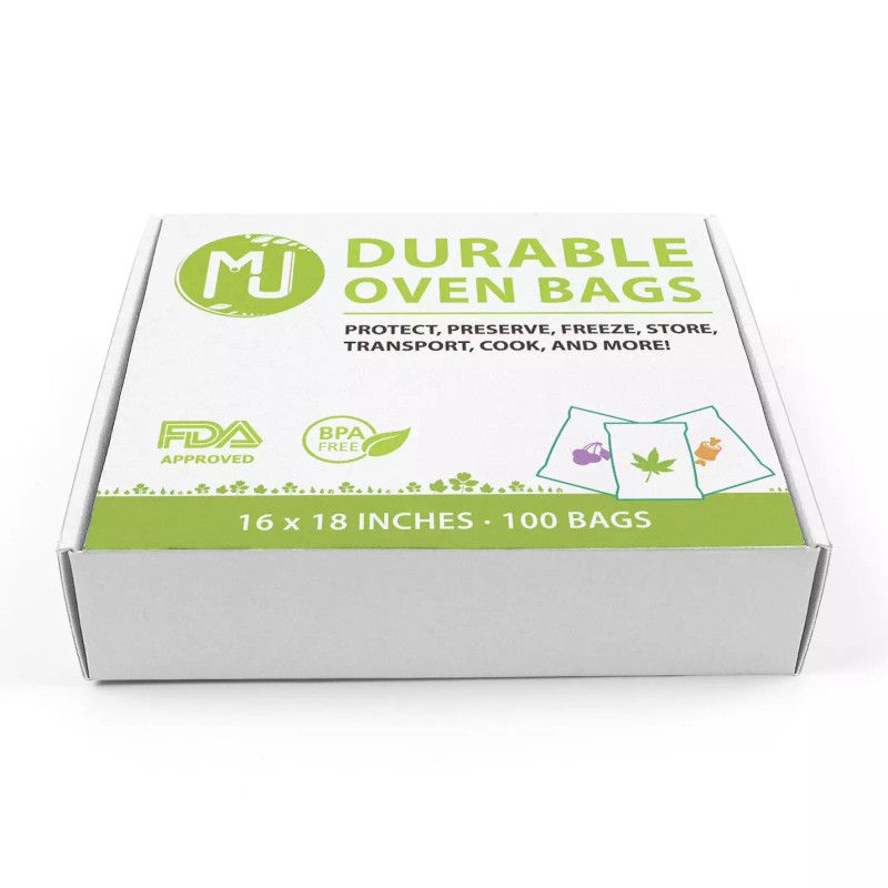 MJ Packaging Oven Bags 100 Pack for Turkey Herb Garden
