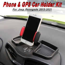 Car Phone Holder, Universal Gravity Smartphone Holder for Car for Jeep Renegade (Red)
