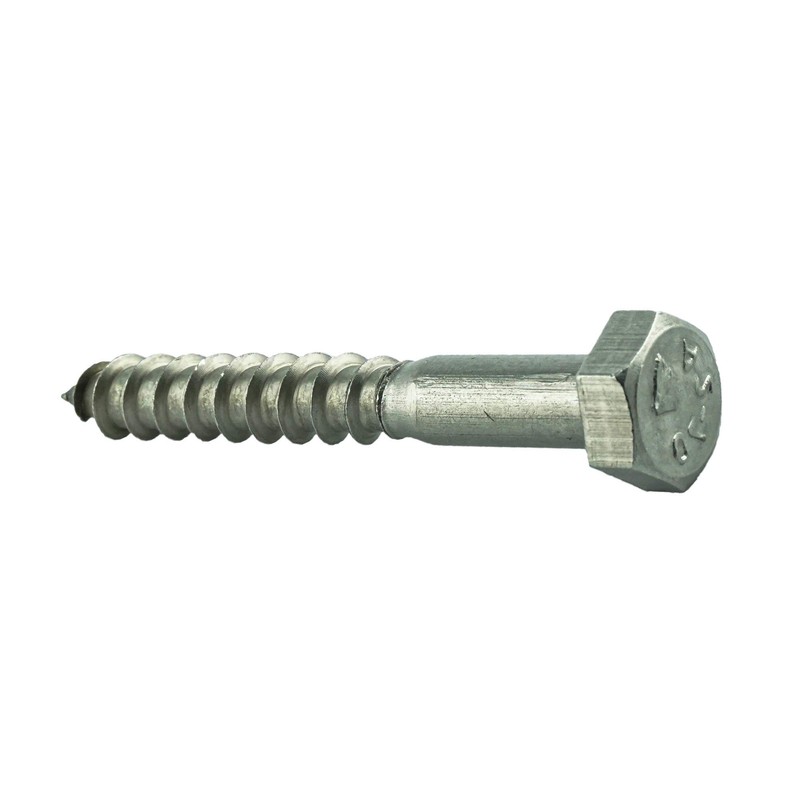 6 x 100 mm (Pack of 10) Hexagon Wood Screws