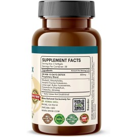 Dr. Hearbal 10 Days Detox Natural Cleanse with Ease No Diet Needed (60 Mini Softgels)