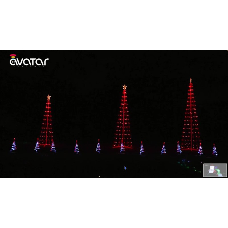 AVARTAR CONTROLS 8FT Smart LED lights Christmas Cone Tree with