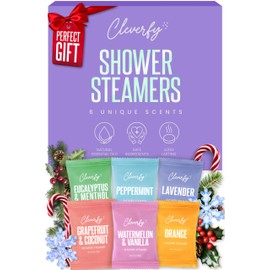 Cleverfy Shower Steamers Aromatherapy – Stocking Stuffers for Teen Girls, Women and Wife – Christmas Gifts for Teens and Women – White Elephant Gifts for Adults – 6 Tablets