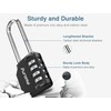 Puroma 2 Pack 2.6 Inch Long Shackle Combination Lock 4