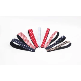 Kamipita Headband (36*1.8cm) Cute Adult Headband with No Pain and No Residue Hair Band (Check Pink)