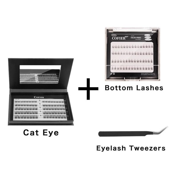 Cofier DIY Lash Kit Press on Lash No Glue Lash