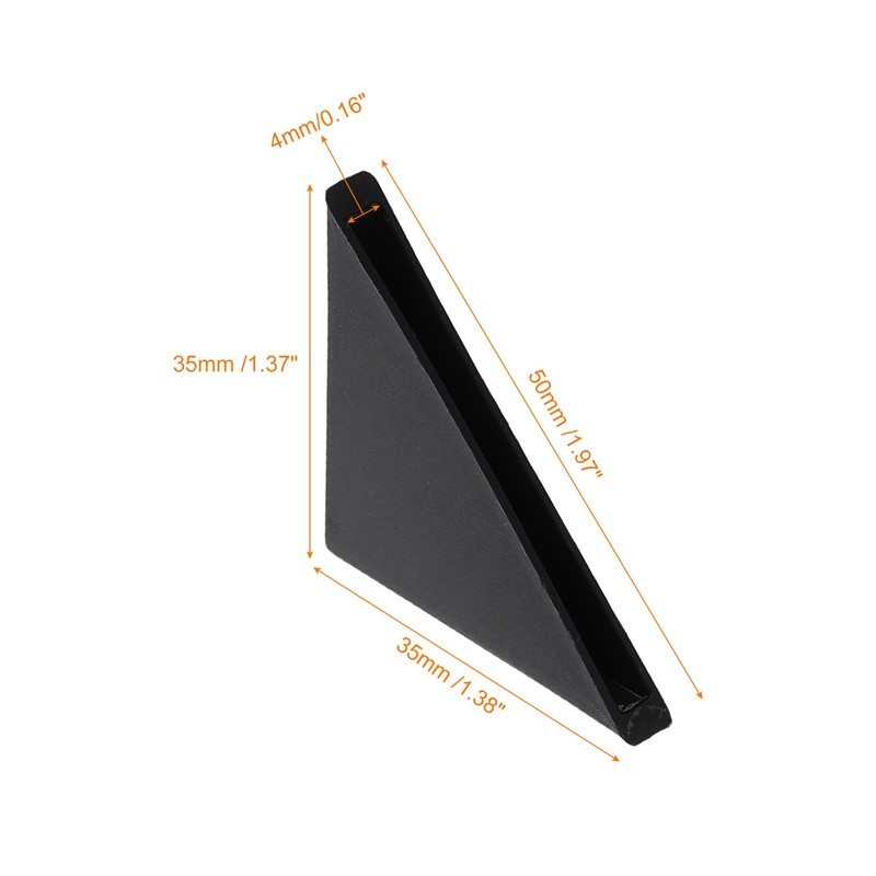 uxcell 20Pcs Plastic Corner Protectors 4x50mm Right Angle Shape Glass