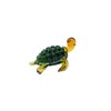 CGB Giftware Glass Turtle Ornament | Green | Gift Boxed