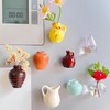 YSHIGUING 8pcs Mini Vase Magnets for Fridge - Cute 3D