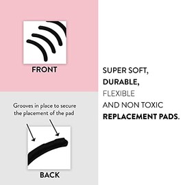 BLACK Eyelash Curler Refills (24-Pack) Replacement Pads | Eye Lash and Cosmetic Accessory | Create Permanent Curls and Intense Lashes | Universal Fit for Standard Curlers