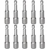 Auniwaig Magnetic Nut Setter Driver Drill Bit Set 1/4" Hex