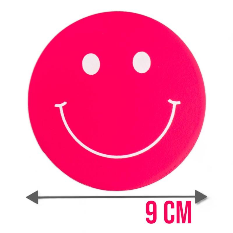 MIJOMA Set of 4 Smile Design Wooden Coasters - Neon