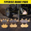 Brake Pads Ceramic Fit for Kawasaki Mule Pro FXT/EPS KAF