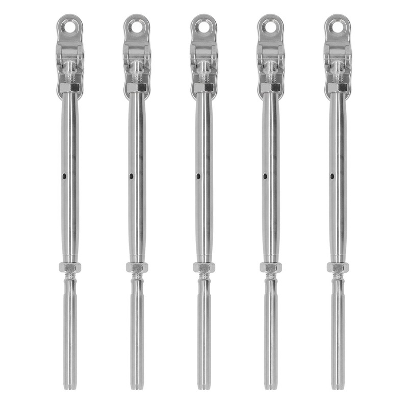 5PCS Thread Swage Lag Screw Stainless Steel 3/16in Cable Railing