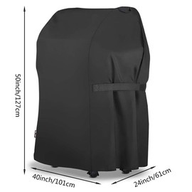 BBQ Grill Cover,Heavy Duty Waterproof Barbecue Cover,40-Inch Heavy Duty 210d Oxford Waterproof Grill Cover,Dustproof and Windproof Barbecue Cover for Outdoor Suitable for Most Brands