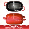 PROCHOP Dutch Oven for Bread Baking 9x6 Inch - 2.5QT
