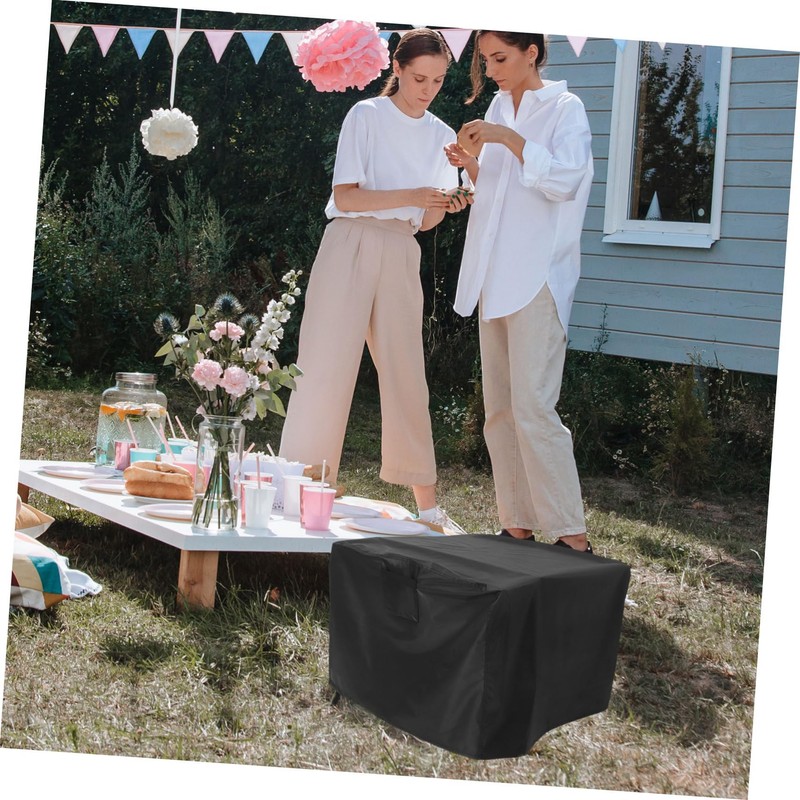 Outanaya Square Fire Pit Cover for Outdoor Gas Table Durable
