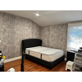 3yecao 16"×118" Light Grey Concrete Wallpaper Peel and Stick 3D Faux Extra Thick Grey Concrete Cement Contact Paper Vinyl Matte Texture Industrial Adhesive Gray Wallpaper for Kitchen Bedroom Bathroom