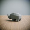 Yona DIY, Small Rhino Papercraft Kit, Small Rhino Paper Model,