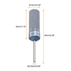 HARFINGTON 5pcs Abrasive Sandpaper Rolls 10000 Grit 2.35mm Shank Sanding Drums Sleeves Cylinder Grinding Head for Woodworking Glass Metal Polishing