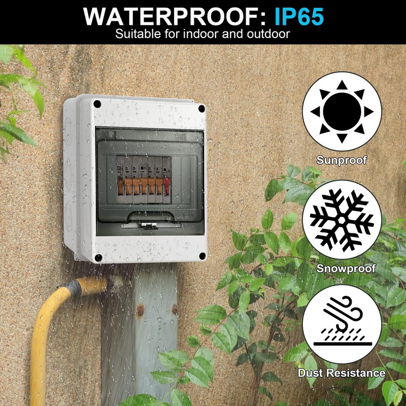 Royouzi Surface-Mounted Distribution Box, IP65 Fuse Box, Surface-Mounted, Sub-Distribution Surface-Mounted