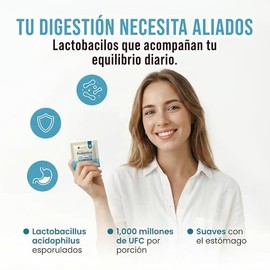 Gomitas con Probióticos Lactobacillus Acidophilus Ga Tlali – 1,000 Millones Cfu por Porción – Suplemento de 10 Gomitas Sabor Frutos – con Grenetina, s