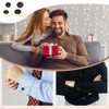 CRAFTYMELODY 4Pcs 2 Size Button Covers for Men's Shirts Flat