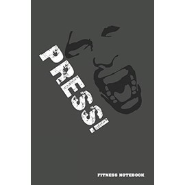 Fitness Notebook: Fitness Journal. Format A5, 120 pages, fine light grey lined. Daily entries, notes and physical fitness journal. Notebook for your fitness and bodybuilding progress