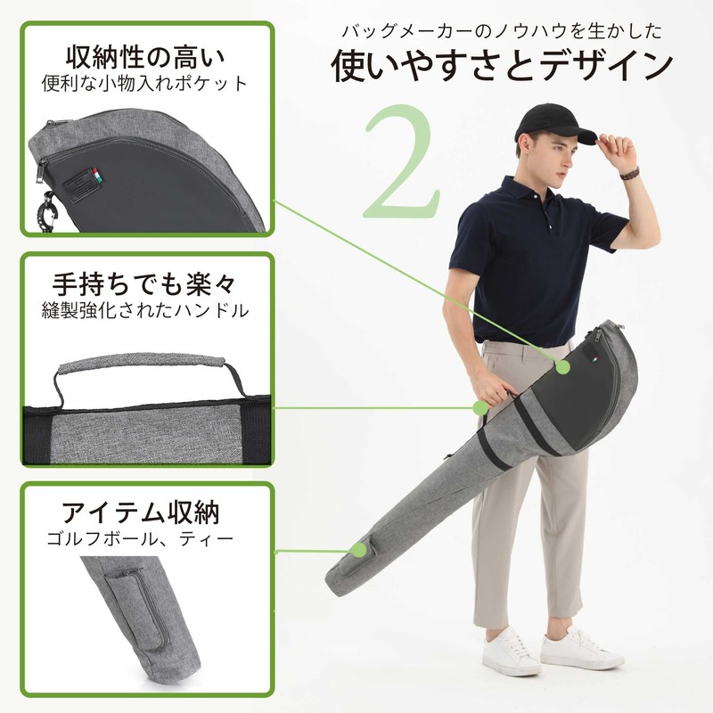 GUSCIO GOLF Men's Golf Caddy Bag, Holds Up to 12
