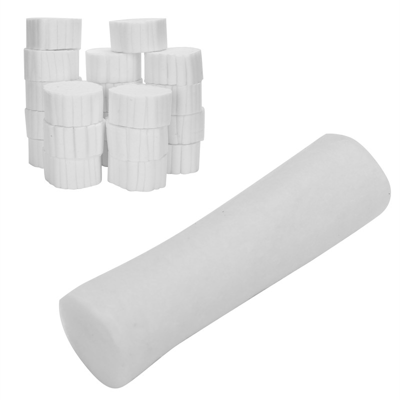 100pcs / bag Dental Rolled Cotton Balls Natural Dental Cotton