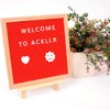 CKANDAY 400 Characters White Letter Set for Interchangeable Felt Boards,