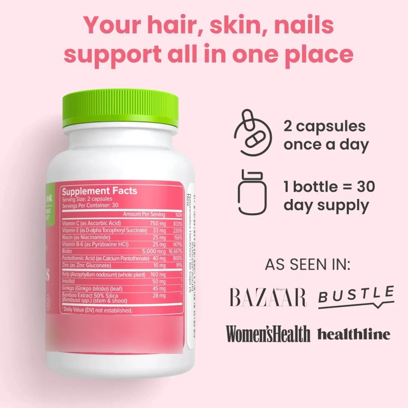 Naturenetics Hairanew Vitaminas Crecimiento Cabe