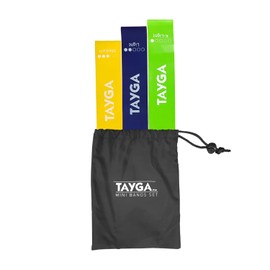 Tayga Set de 3 Mini Bandas de Resistencia Ligera para Pierna