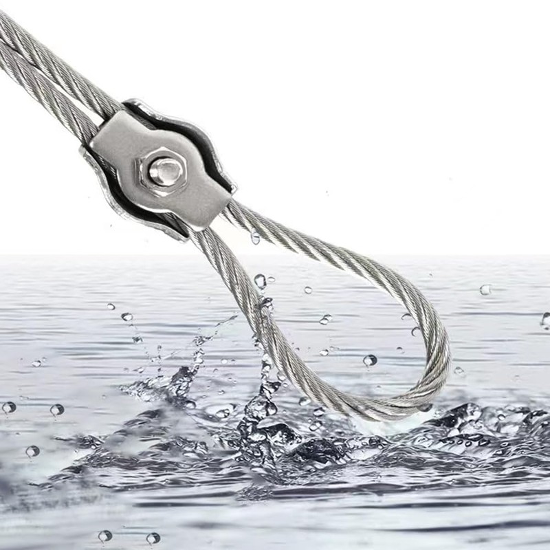 20 Pcs stainless steel simplex wire rope cable clamp/wire rope