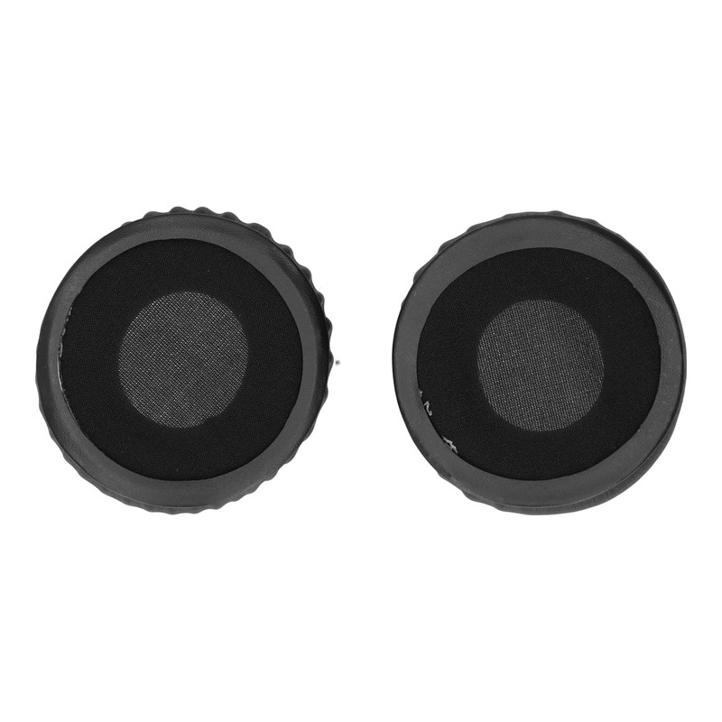 Headphone Ear Cover Cushion Sponge Earpad Artificial Leather Black Fit