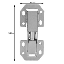 90° Corner Stop Standard Hinge Screw-On Hinge Screw-On Hinges Furniture Concealed Cabinet Door Hinges Kitchen Surface Mount Hinge Pack of 10