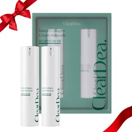ClearDea Mucin Collagen Cream Ampoule for face – Collagen-Powered Hydrating & Firming Skincare, Non-Greasy, Revitalizing Korean Beauty for All Skin Types, 15ml x 2