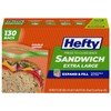 Hefty XL Press to Close Plastic Sandwich Expand and Fill