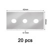 Pack of 20 Blades for Ceramic Hob Scraper, Double-Sided Scraper