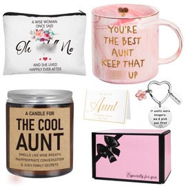 Aunt Gift Ideas, Gifts for Aunt, Aunt Gifts - Best Aunt Ever Gifts - Aunt Birthday Gift - Aunt Gifts from Niece, Nephew, Aunt Christmas Gifts - Gifts for New Aunt, To Be Aunt - Favorite Aunt Mug