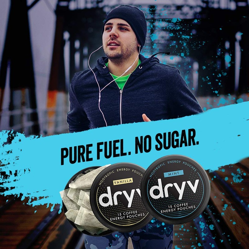 Dryv Energy Pouches - 5 Pack Vanilla Pouches