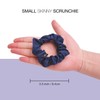 Basic Sense Skinny Satin Hair Scrunchies for Fine Hair, Snag-Free,