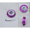 SuperDigitalOutlet 350mm/13.5" Purple Spoke PVC Leather Deep Dish Steering Wheel