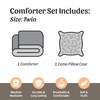 Regal Comfort The Woods Teal Camouflage Twin 2pc Comforter Set