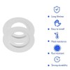 Heavy Duty Metal Adaptor Lamp Shade Reducer Ring White Plate