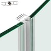 Bathroom Shower Glass Door Side Seal Strips, Length 78 Inch