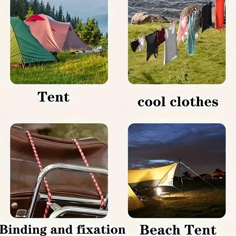 32ft Household Nylon Rope Indoor Outdoor Washing Line Clothes Quilt