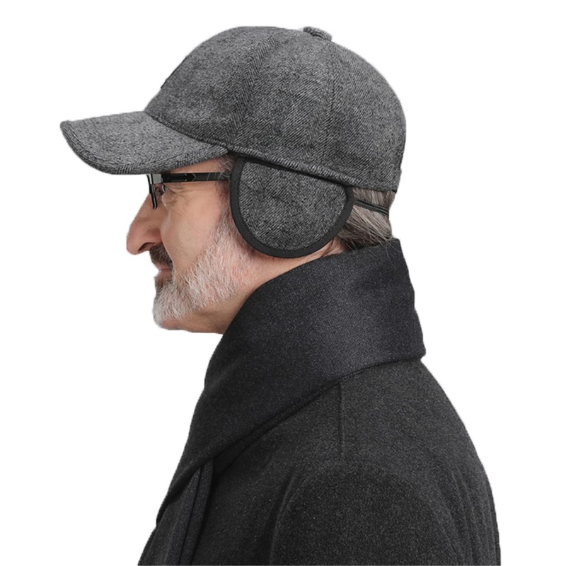 Clape Unisex Winter Caps Baseball Cap Hat with Foldable Earflap