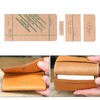 4Pcs Acrylic Templates Durable Reusable Transparent Clear DIY Leather Models